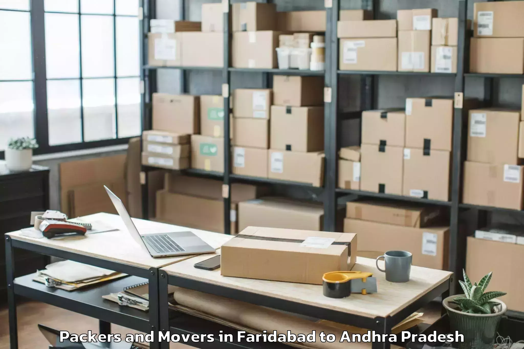 Trusted Faridabad to Akividu Packers And Movers